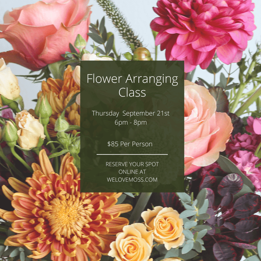 09/21 Flower Arranging Class